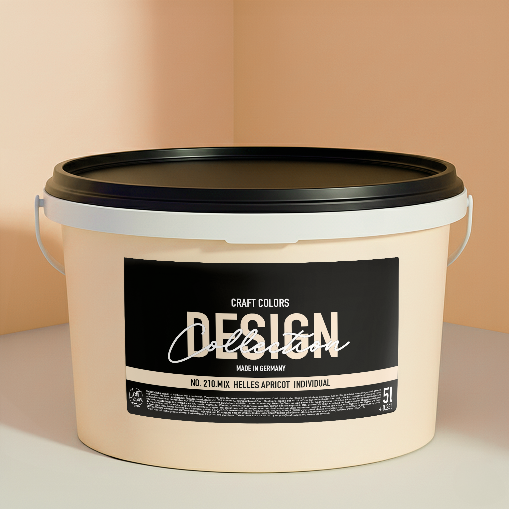 Muurverf licht abrikoos nr. 210.mix DC Individual