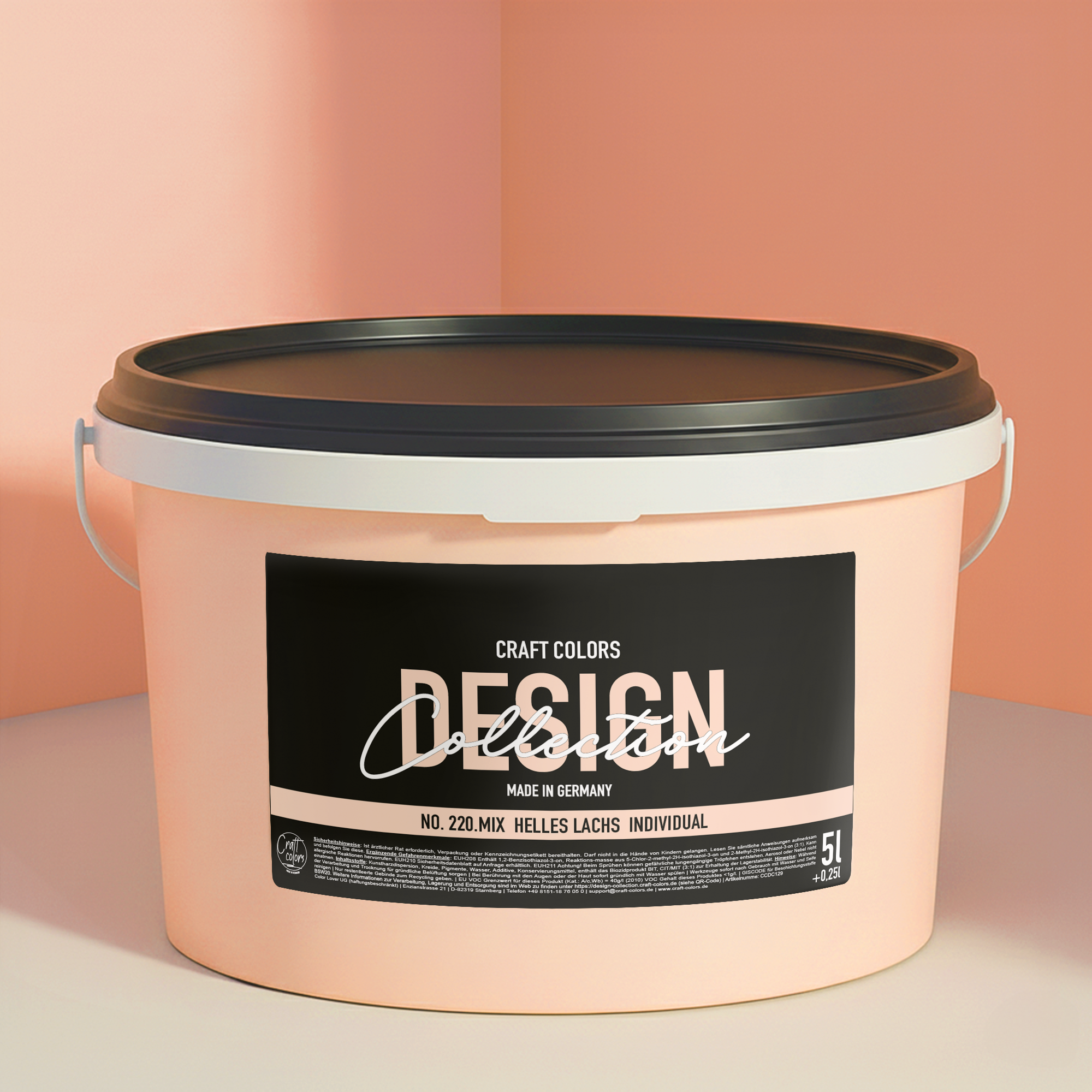 Muurverf licht zalm nr. 220.mix DC Individual