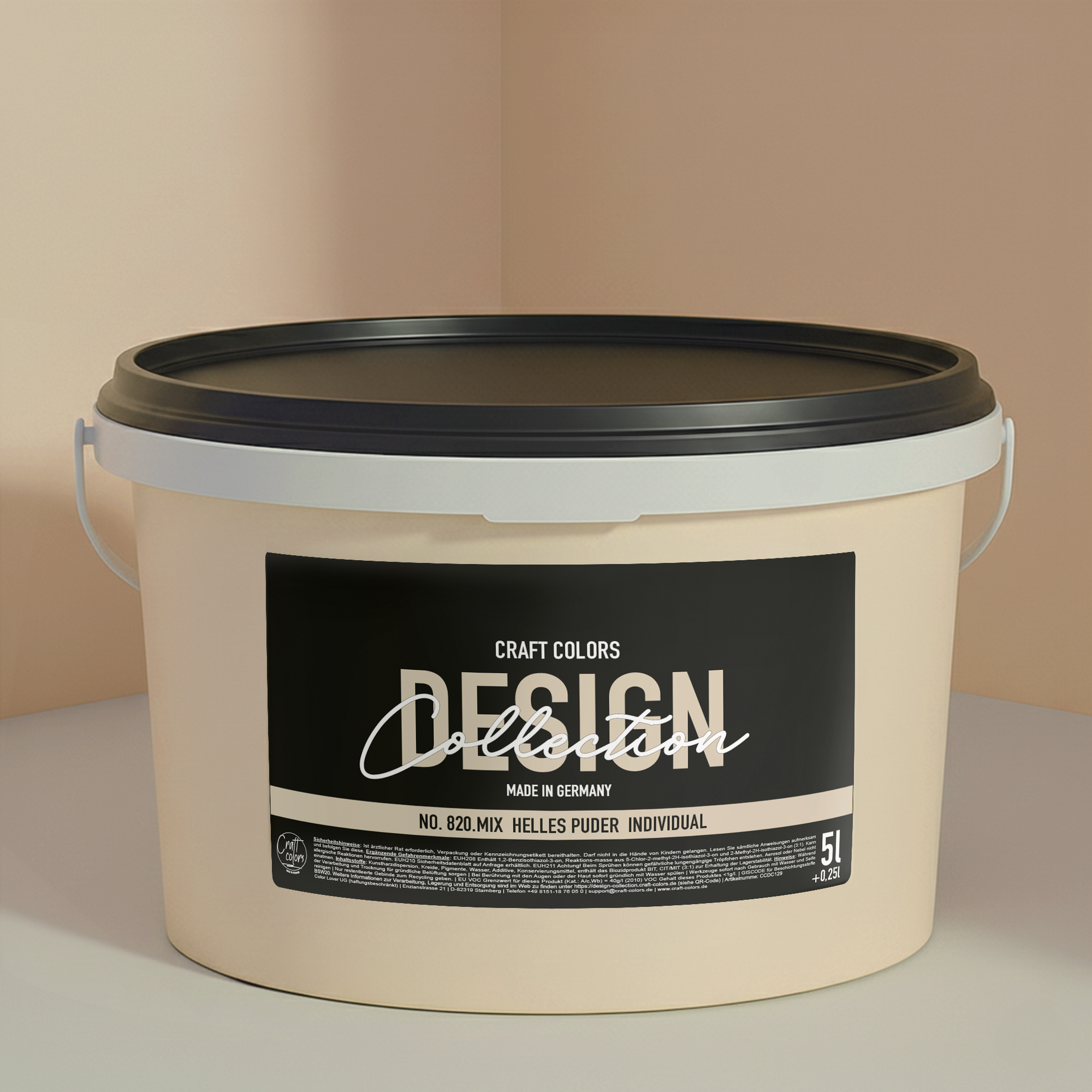 Muurverf licht poeder nr. 820.mix DC Individueel