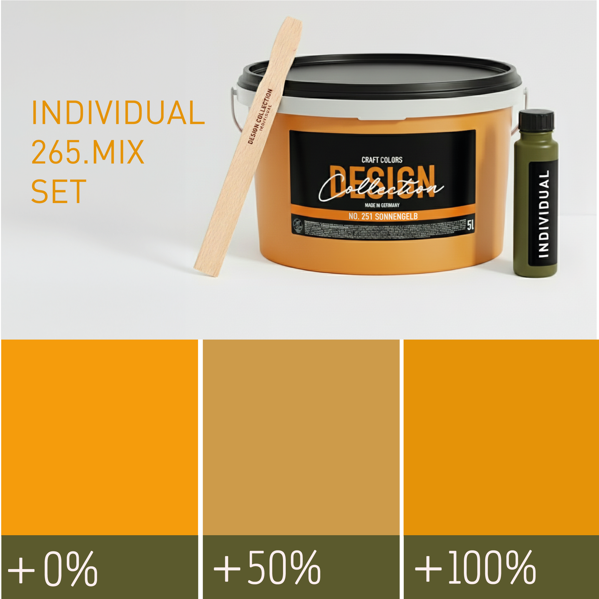 Muurverf mosterdgeel nr. 265.mix DC Individual