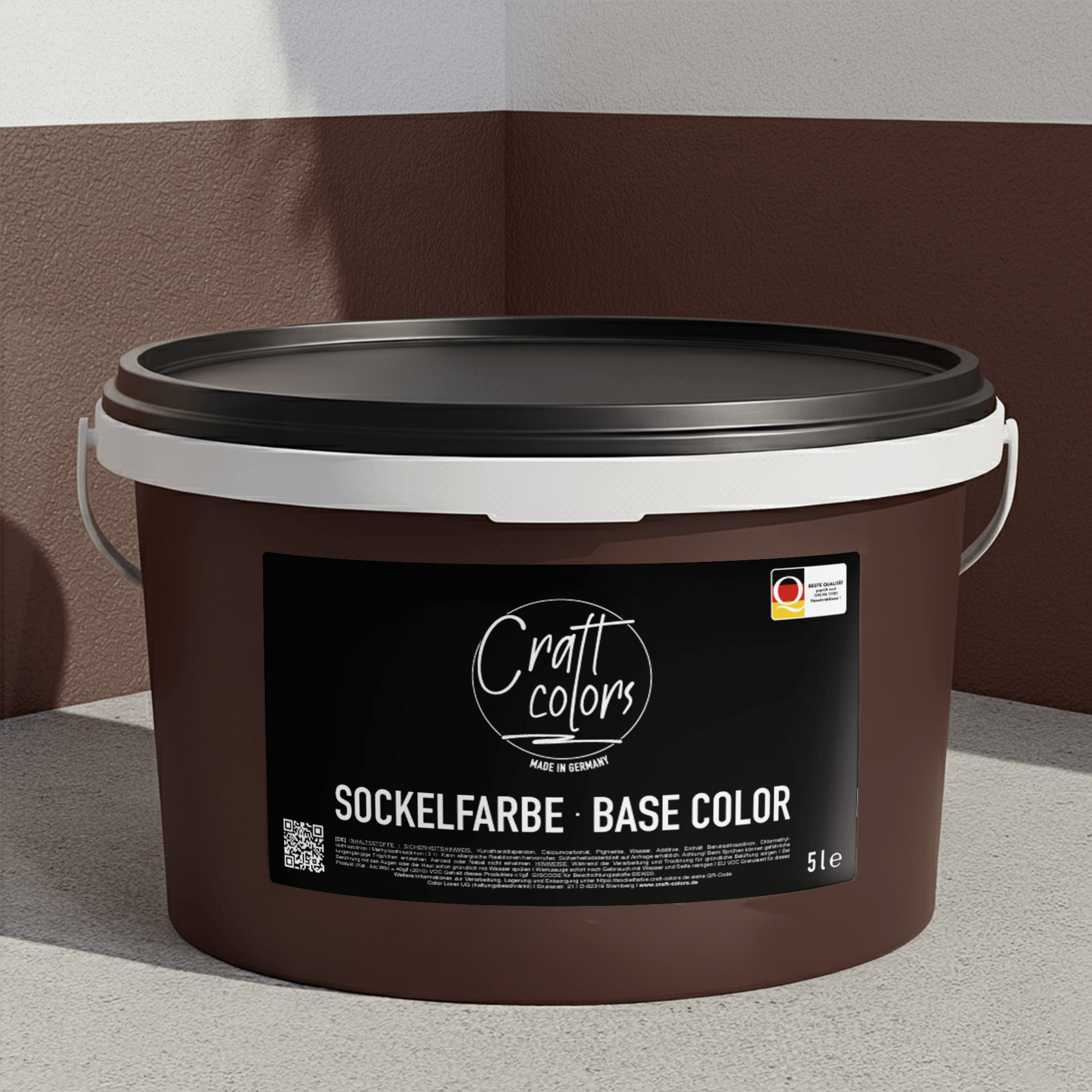 Basisverf / gevelverf 5L | Donkerbruin 