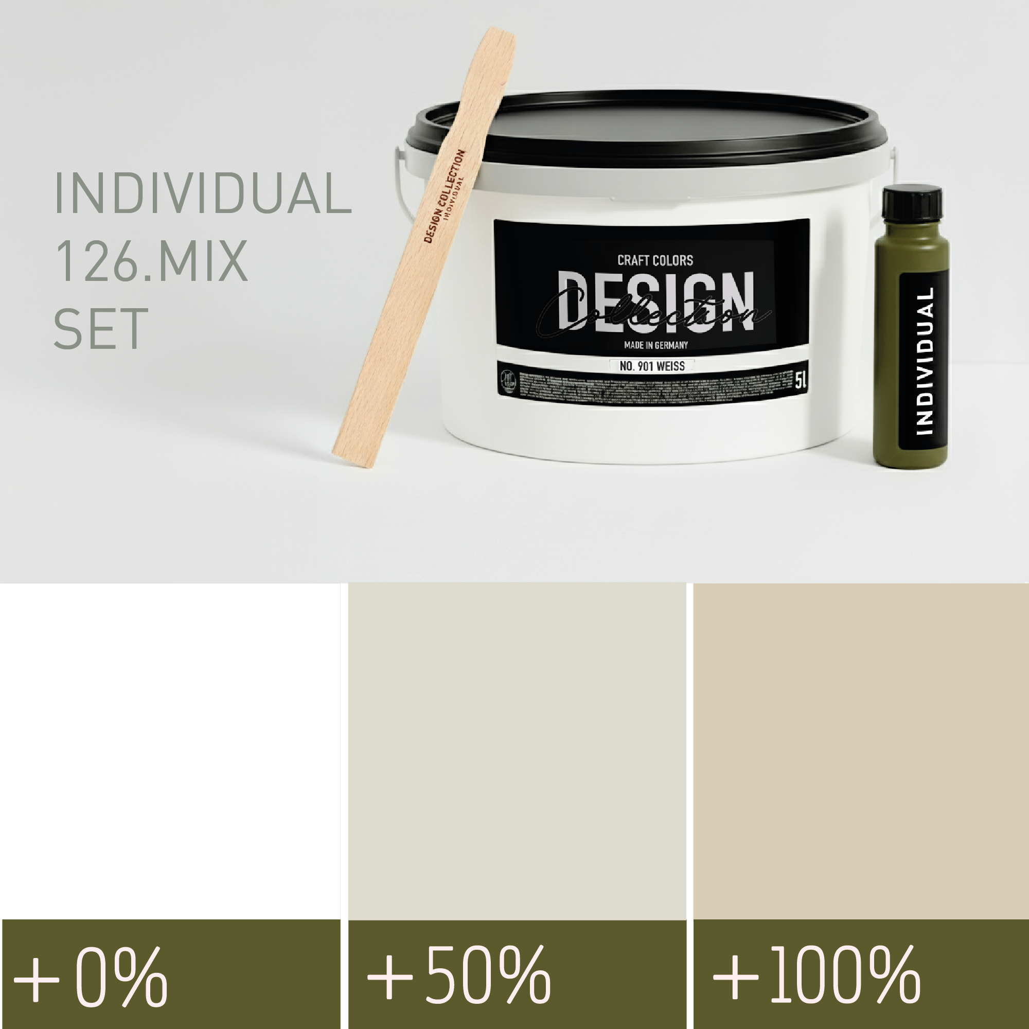 Muurverf zacht vanillegrijs nr. 126.mix DC Individual