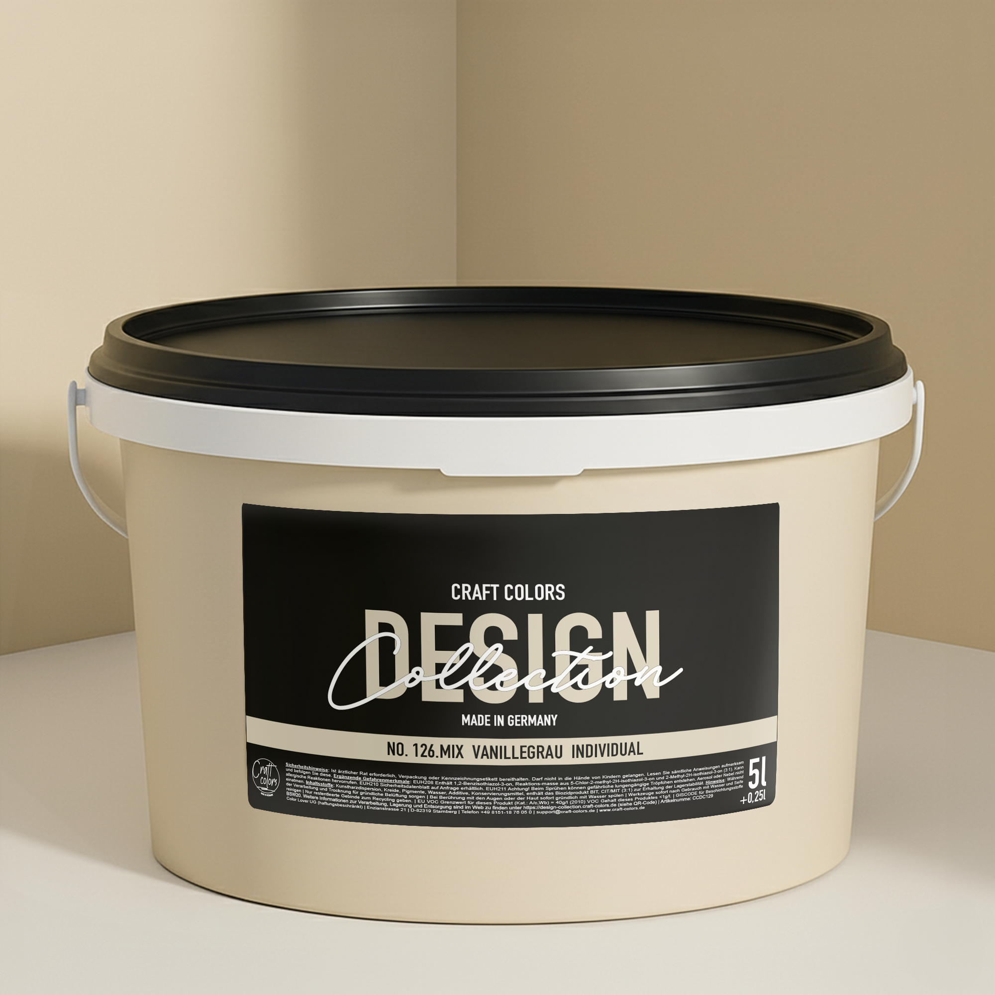 Muurverf zacht vanillegrijs nr. 126.mix DC Individual